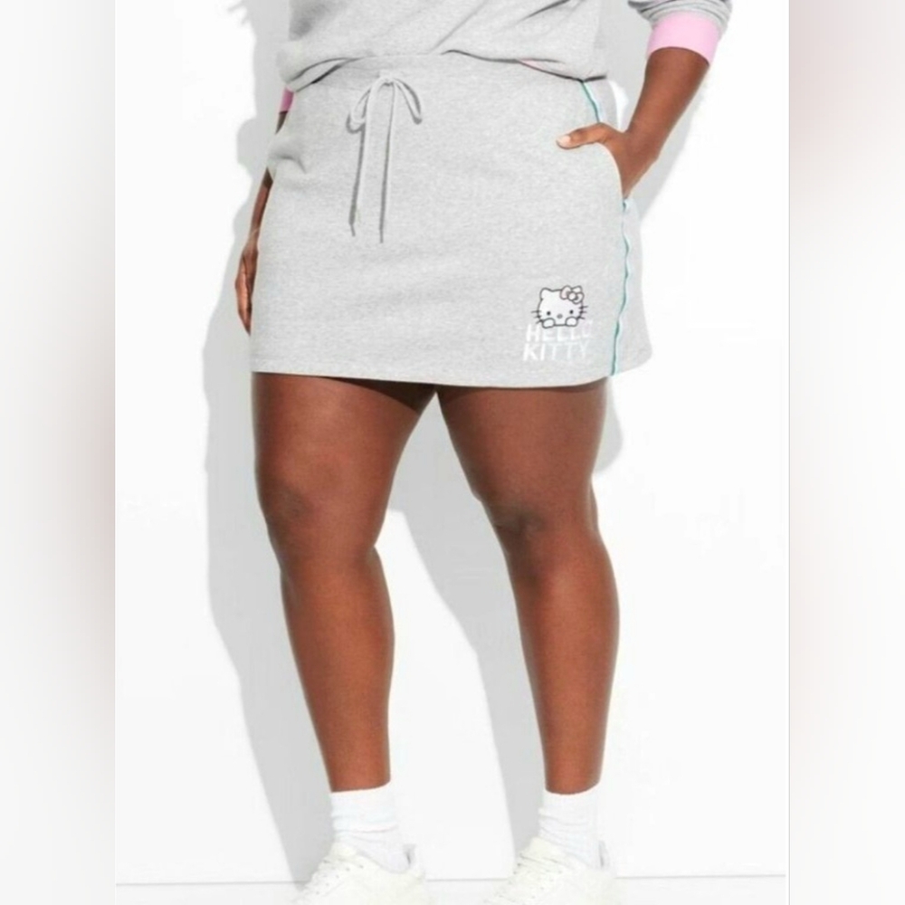 Hello Kitty Colorblock Mini Graphic Skirt